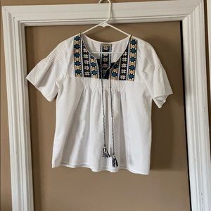Anthropologie Les Cocotiers small peasant top